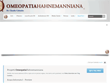 Tablet Screenshot of omeopatiahahnemanniana.com